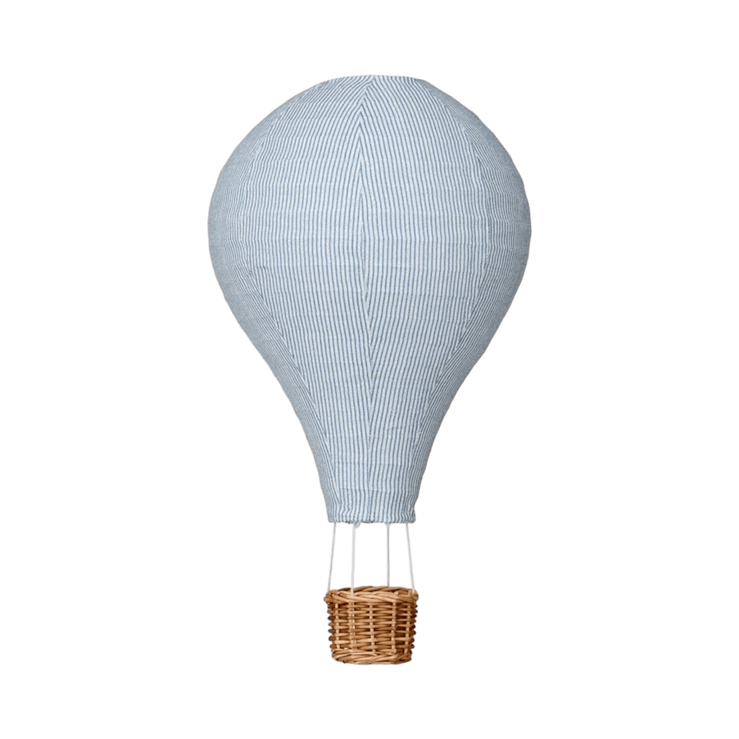 Lámpara Globo Aerostático, Rayas Azul - Kokoa Home