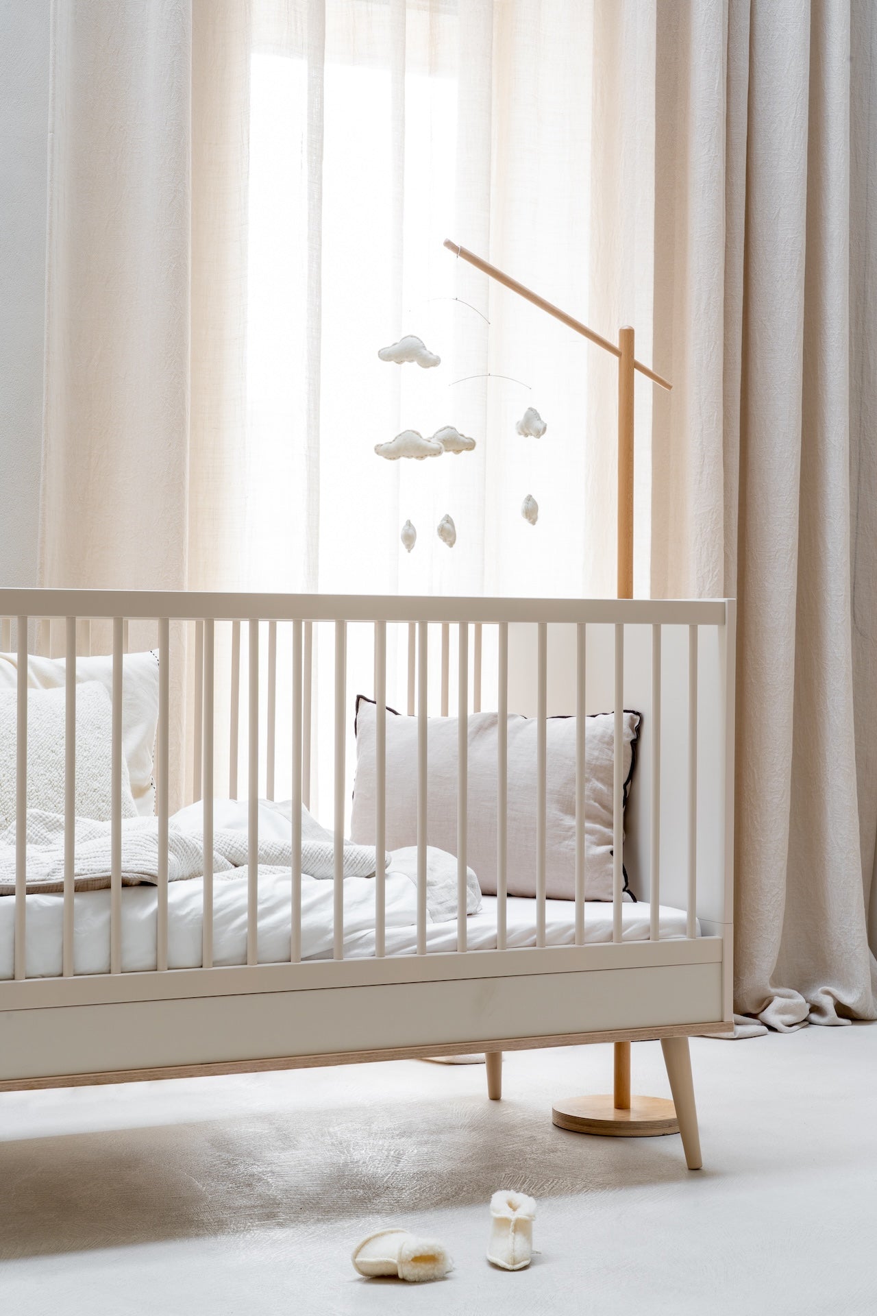 Baranda Para Cuna Flow, Marfil | Kokoa Home