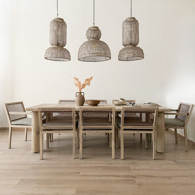 Mesa de Comedor Namur Natural, Outdoor | Kokoa Home