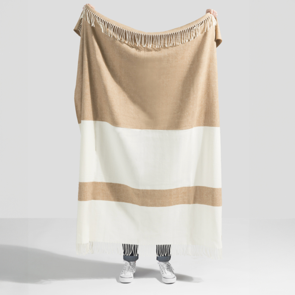 Throw Sydney Stripe, Caramelo - Kokoa Home