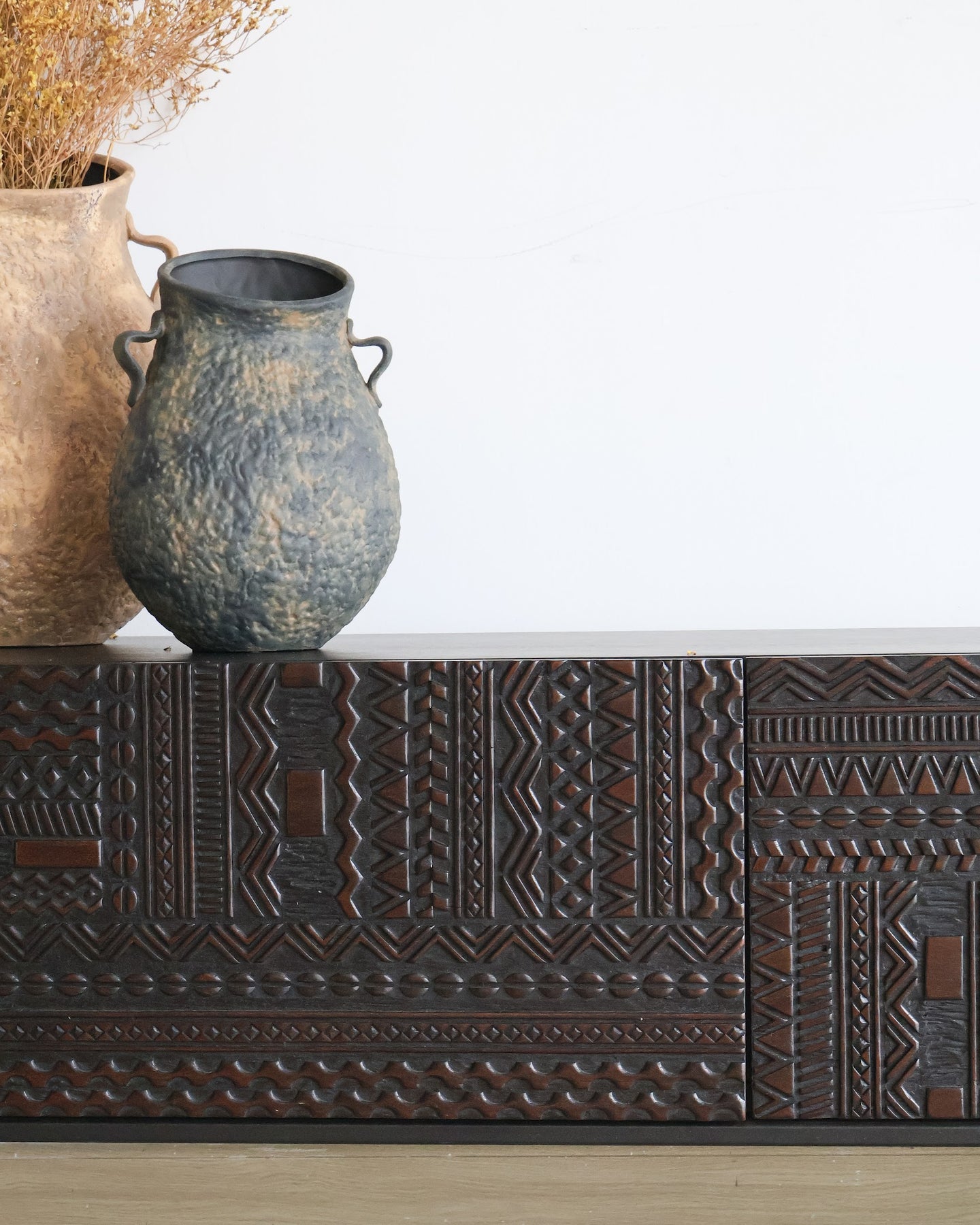 Jarrón Gobi negro - Kokoa Home