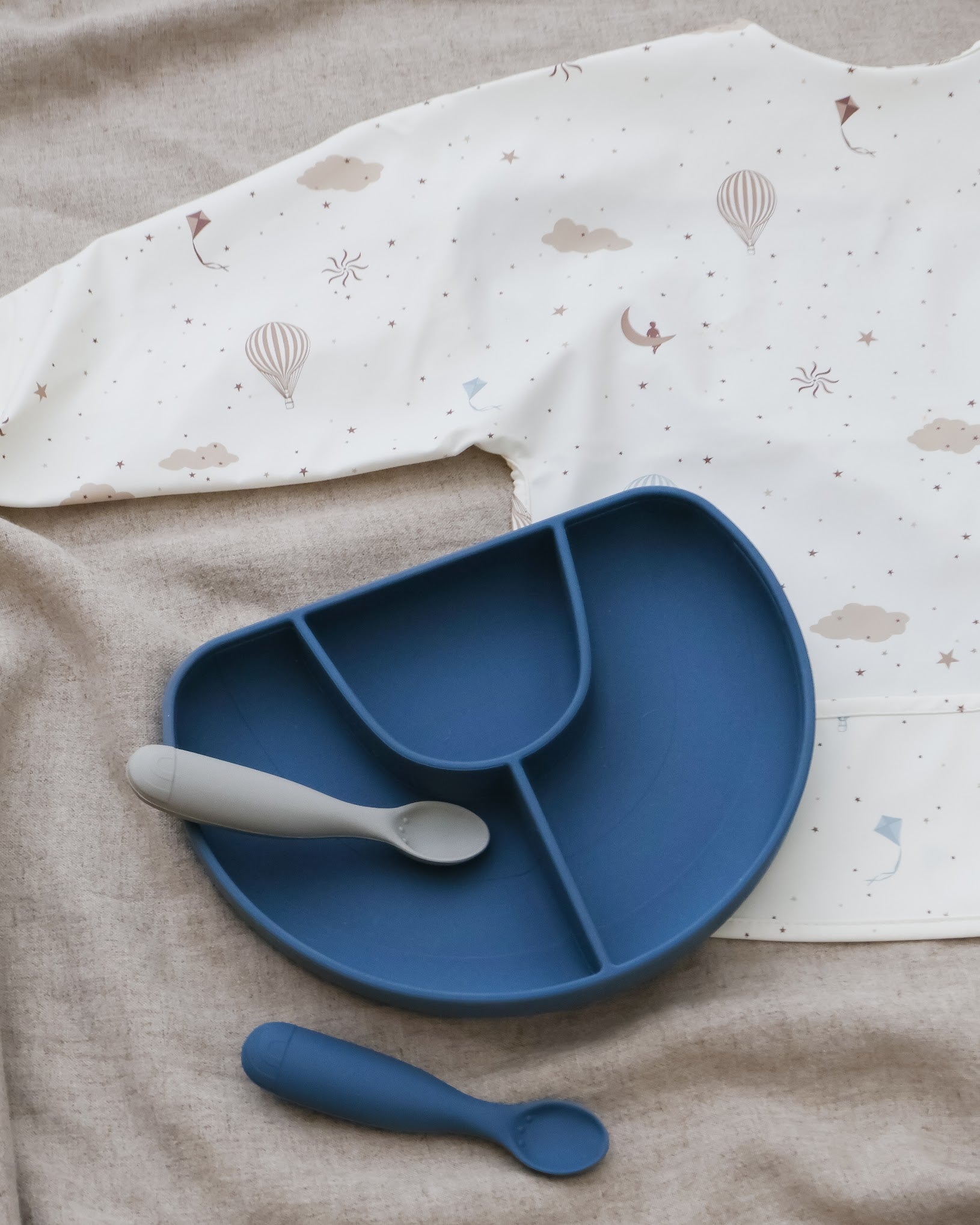 Plato con División, Azul | Kokoa Home