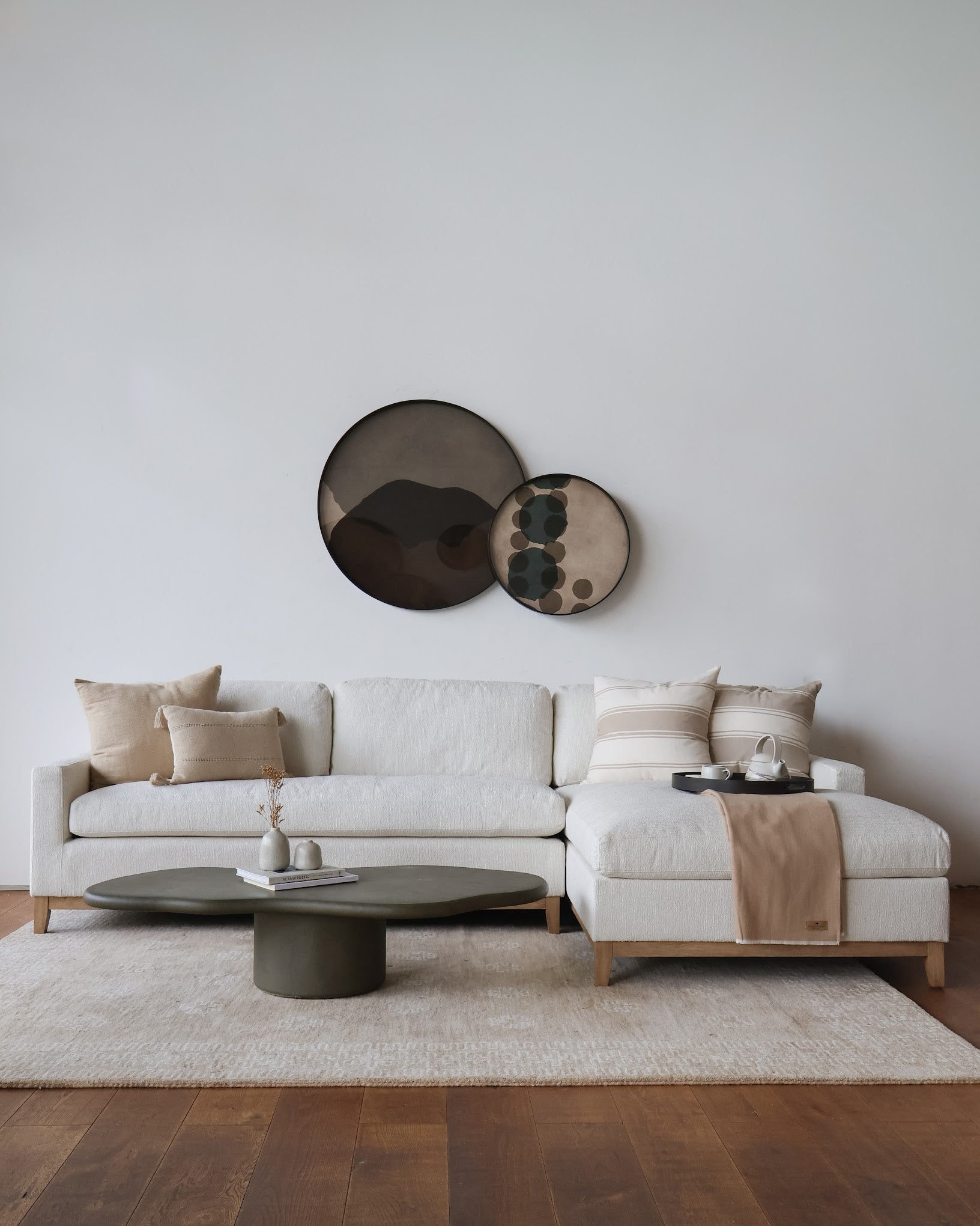 Throw Aspen Herringbone, Almendra | Kokoa Home