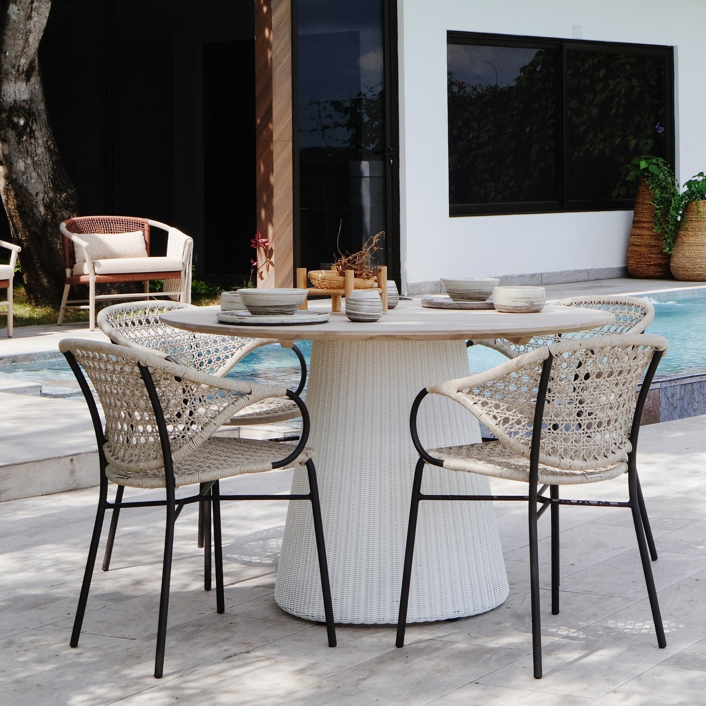 Mesa de Comedor Laos, Marfil - Kokoa Home