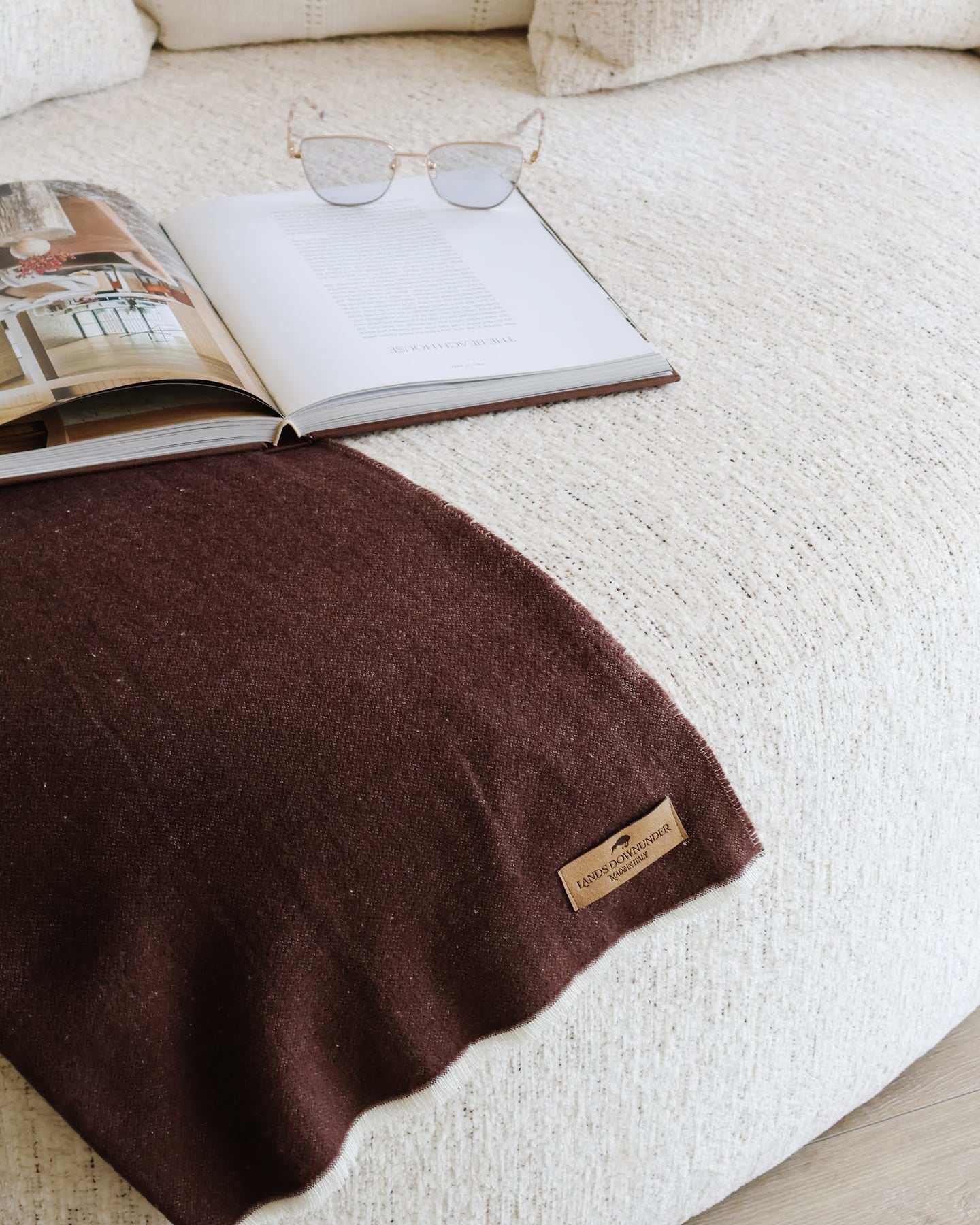 Throw Aspen Herringbone, Chocolate