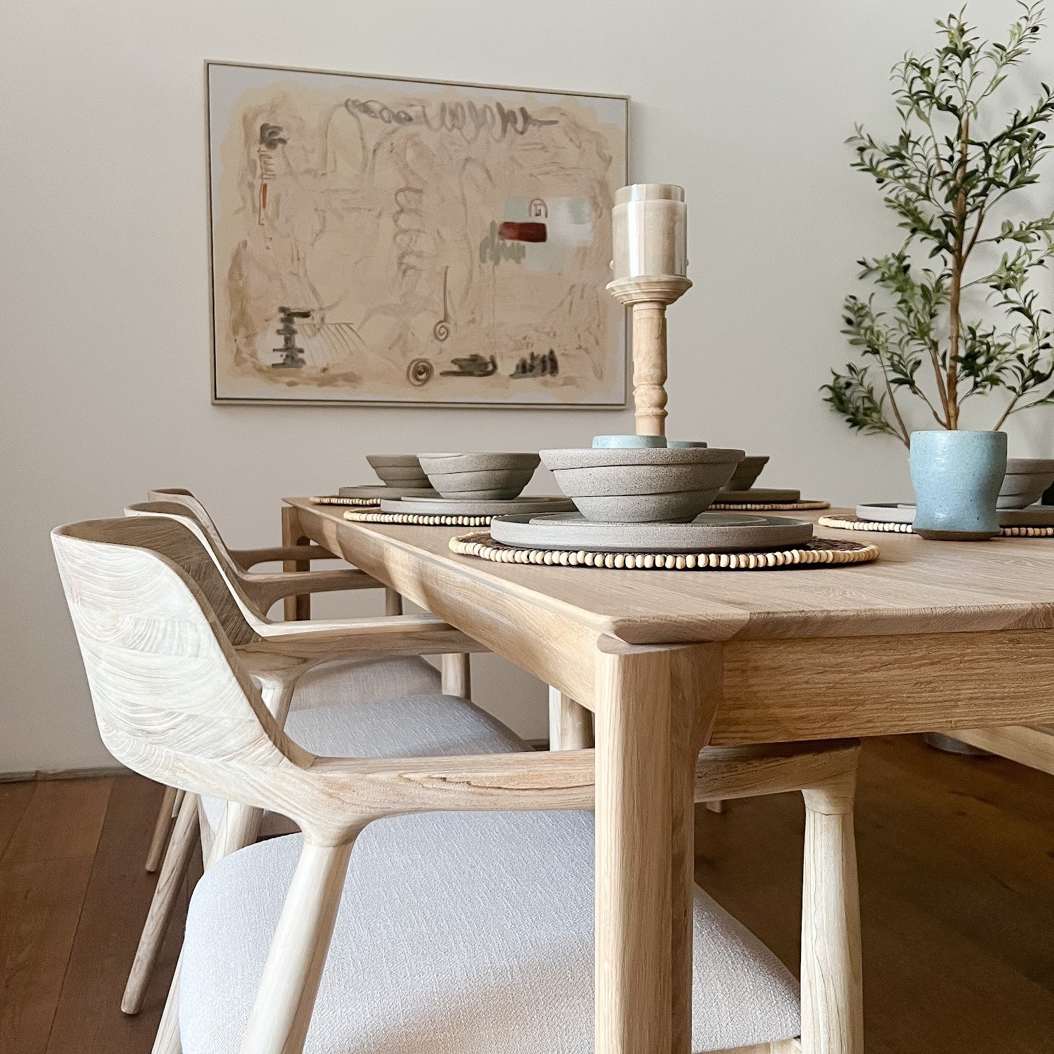 Mesa de Comedor Malinas Roble Natural (rectangular) | Kokoa Home
