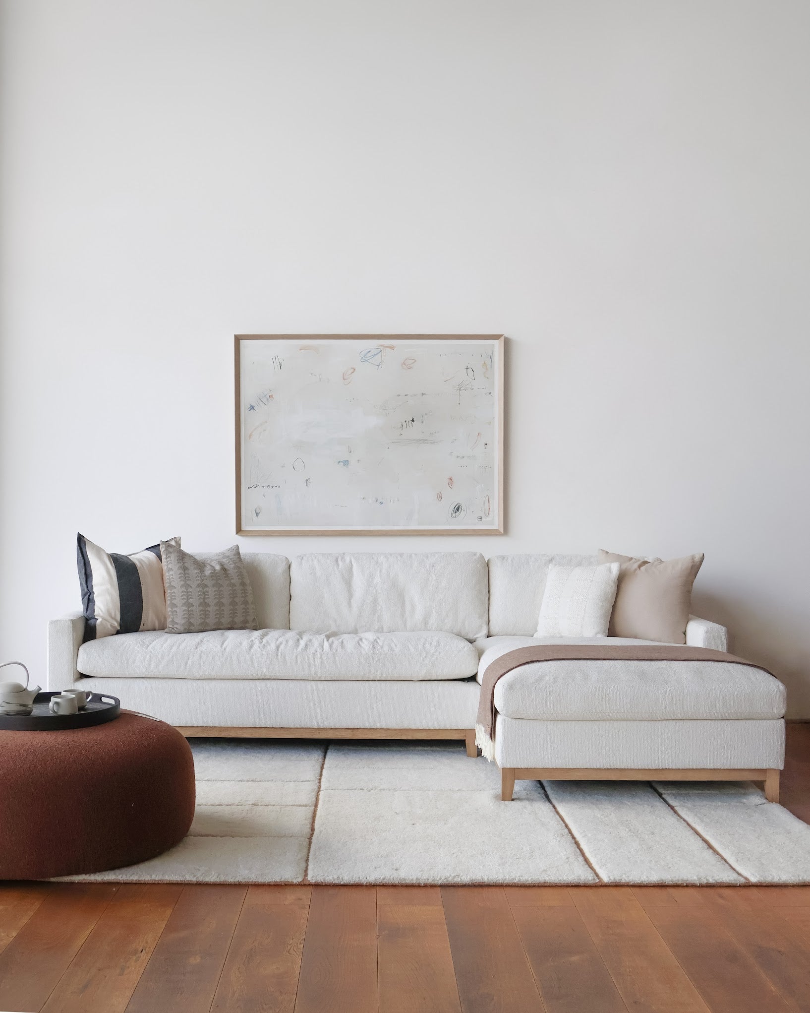 Throw Aspen Herringbone, Chocolate | Kokoa Home