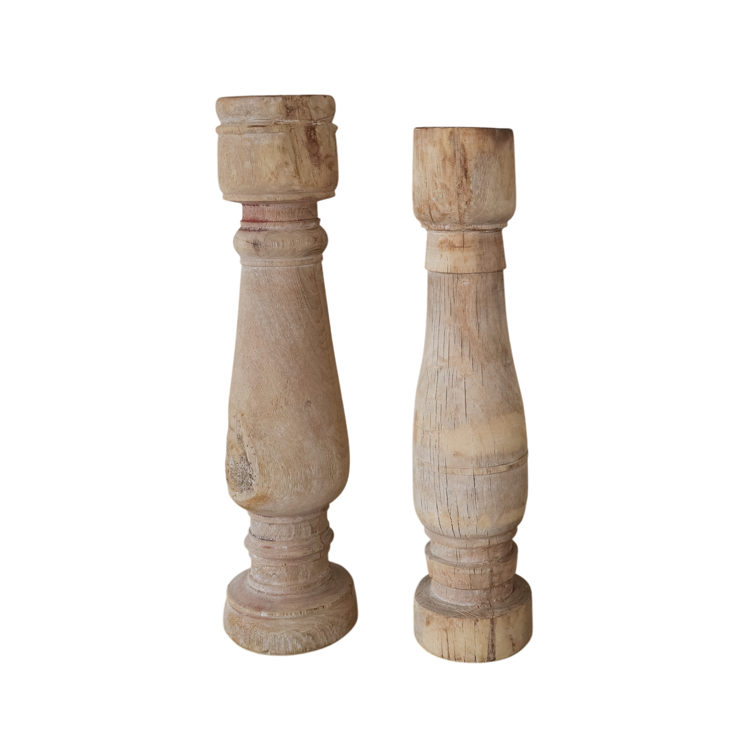 Portavela de Madera Tallada - Kokoa Home