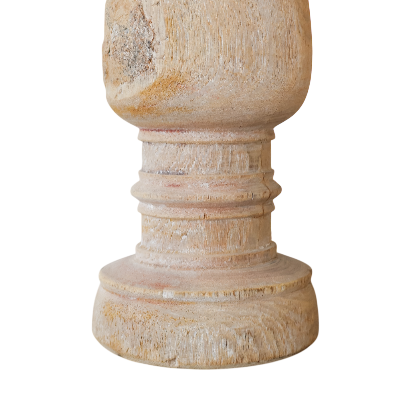 Portavela de Madera Tallada - Kokoa Home