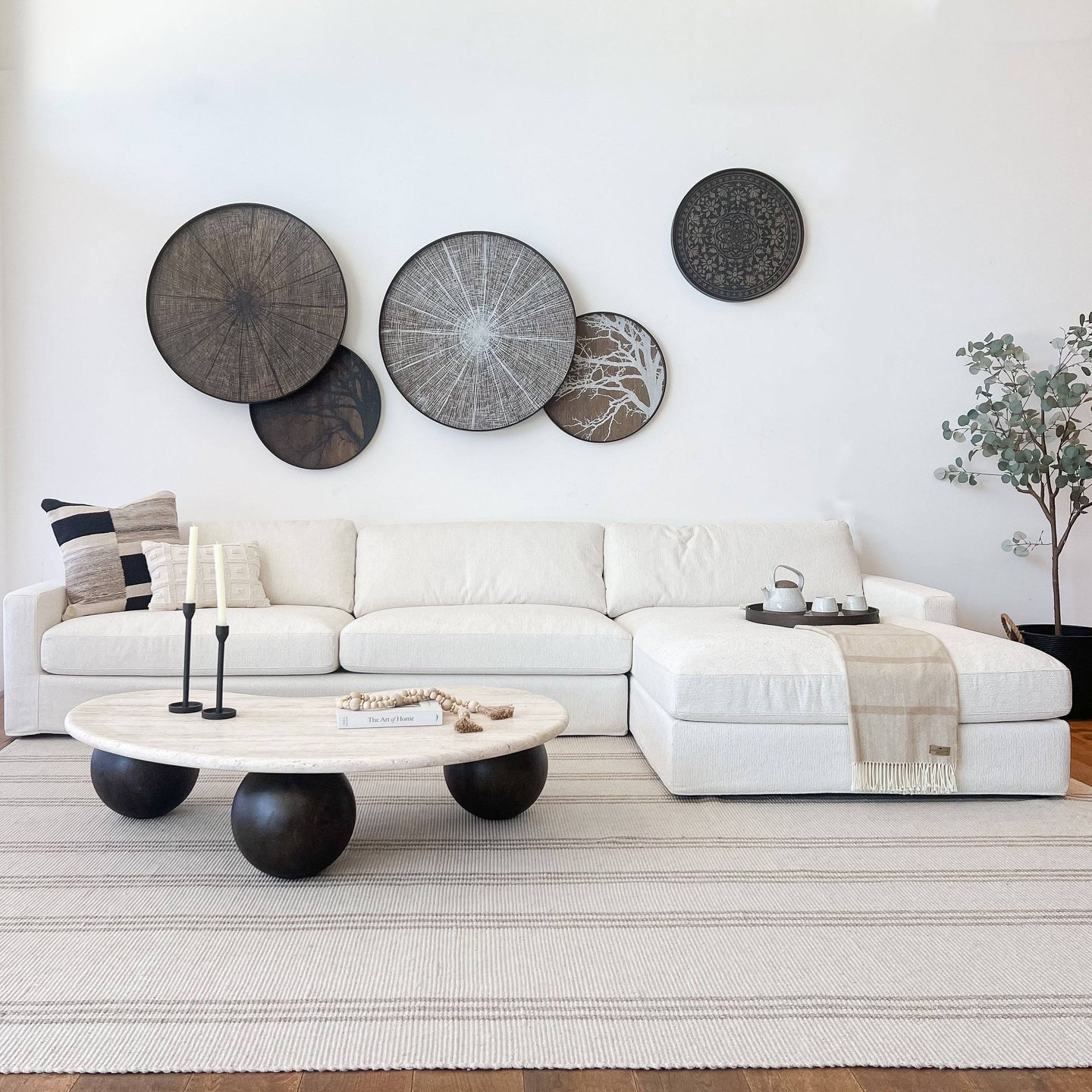 Alfombra de Lana, Marfil - Kokoa Home