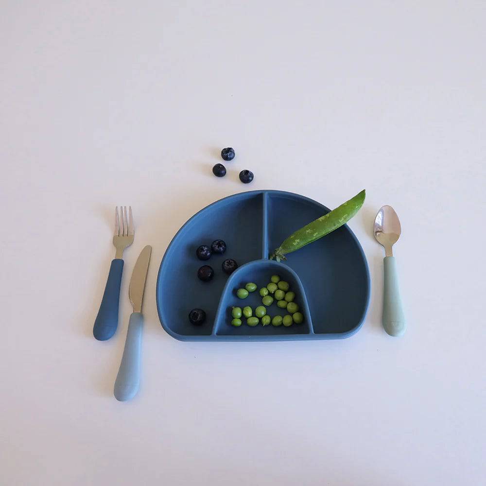 Plato con División, Azul - Kokoa Home