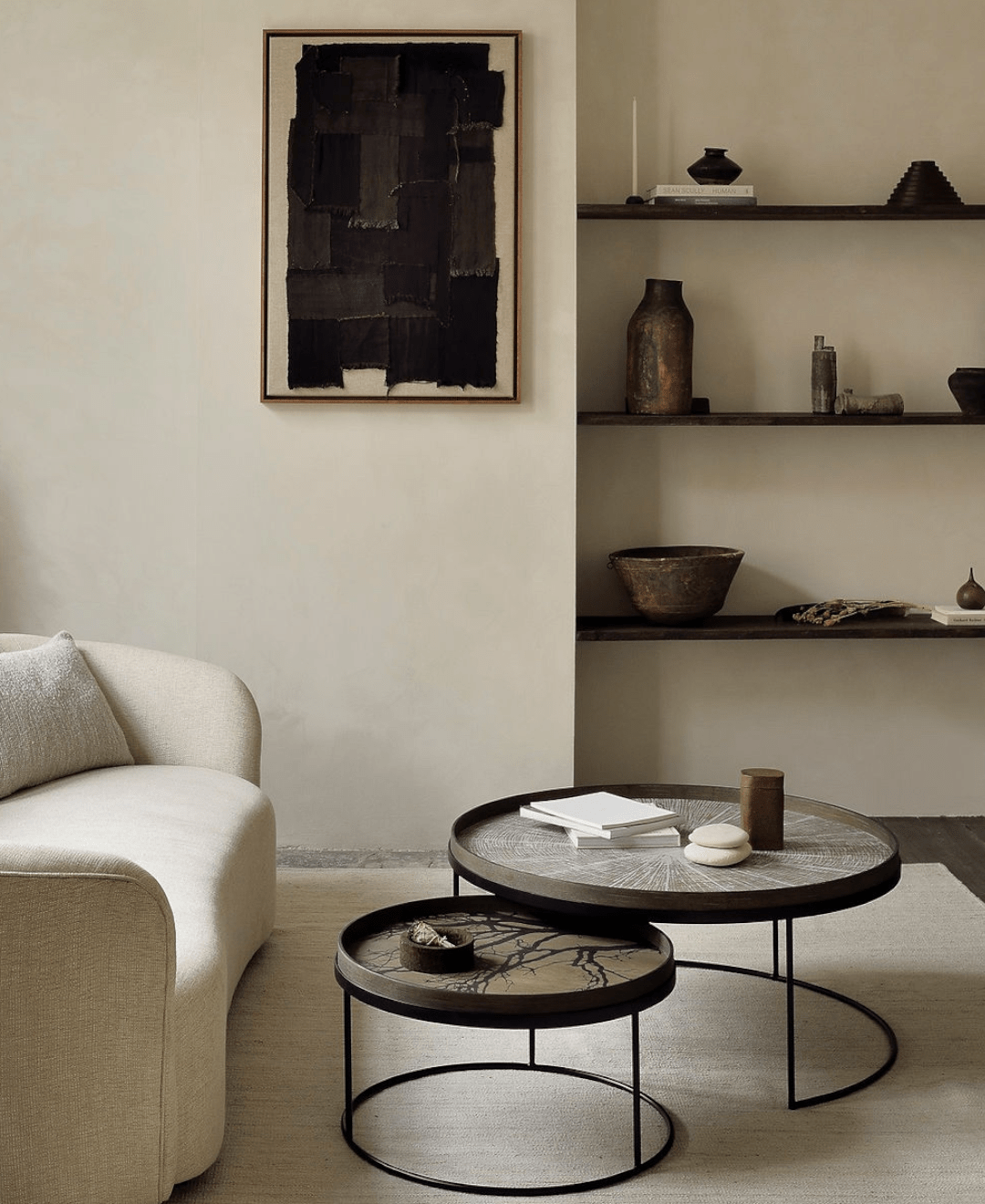 Bandeja Tronco de Árbol Blanco - Kokoa Home