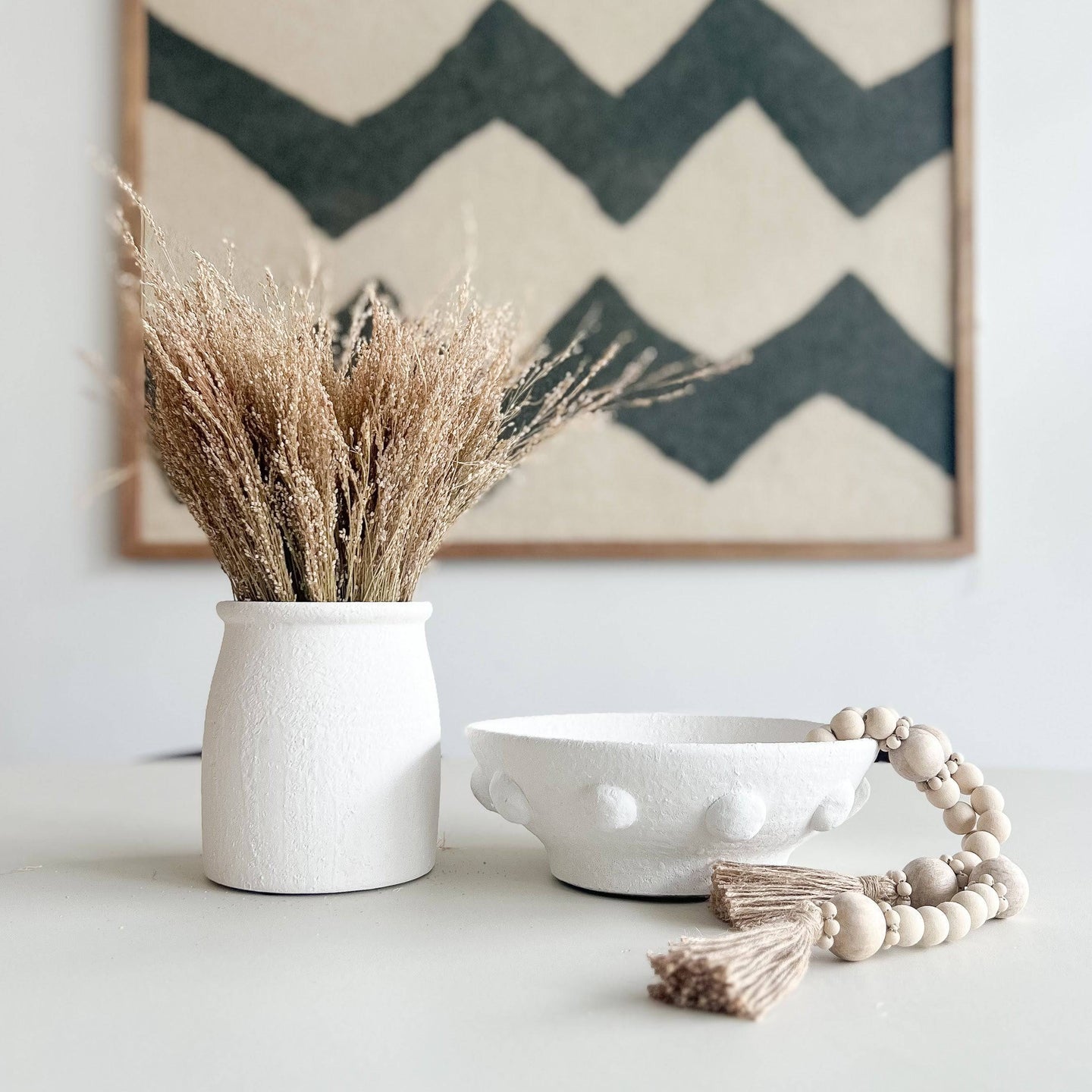 Jarrón Blanco - Kokoa Home