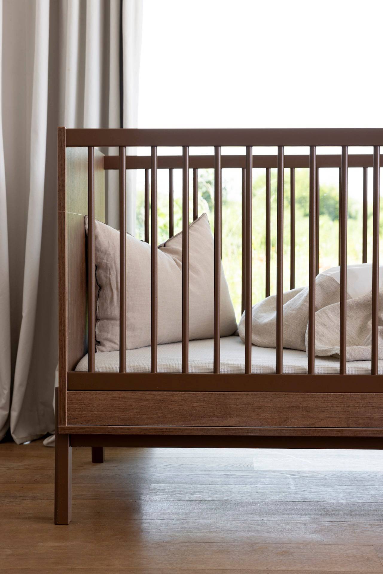 Cuna Ashi, Castaño 3 en 1 - Kokoa Home