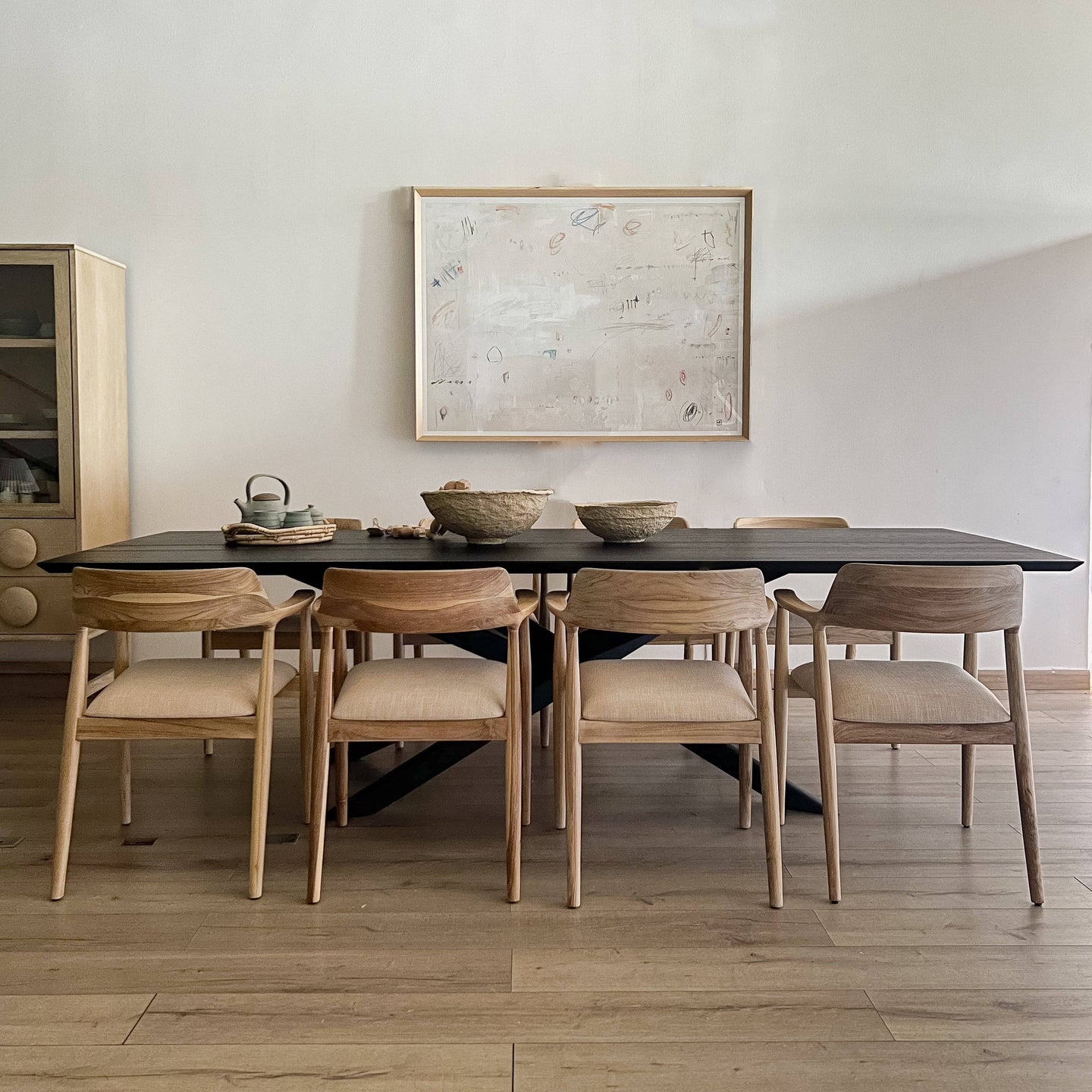 Mesa de Comedor Malinas Negra (rectangular) - Kokoa Home