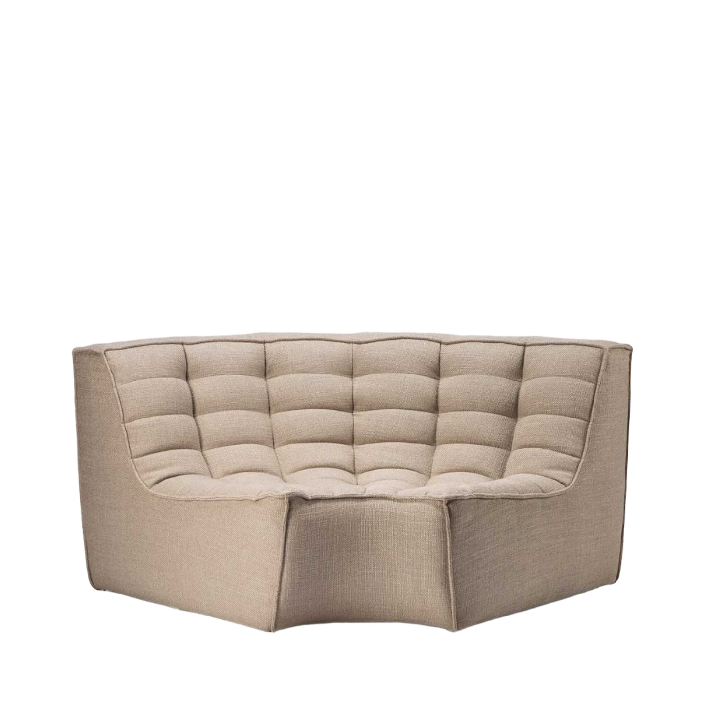 Sofá Kobe, 90° angular redondo - Kokoa Home