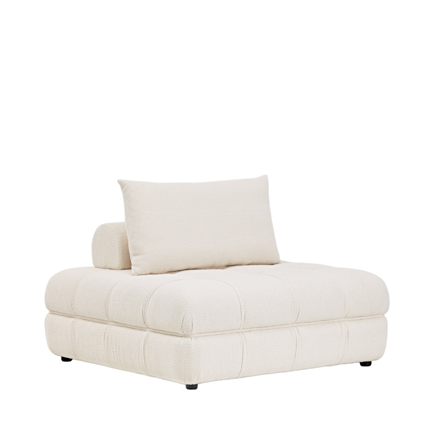 Sofá Magome, Blanco Bouclé - Kokoa Home