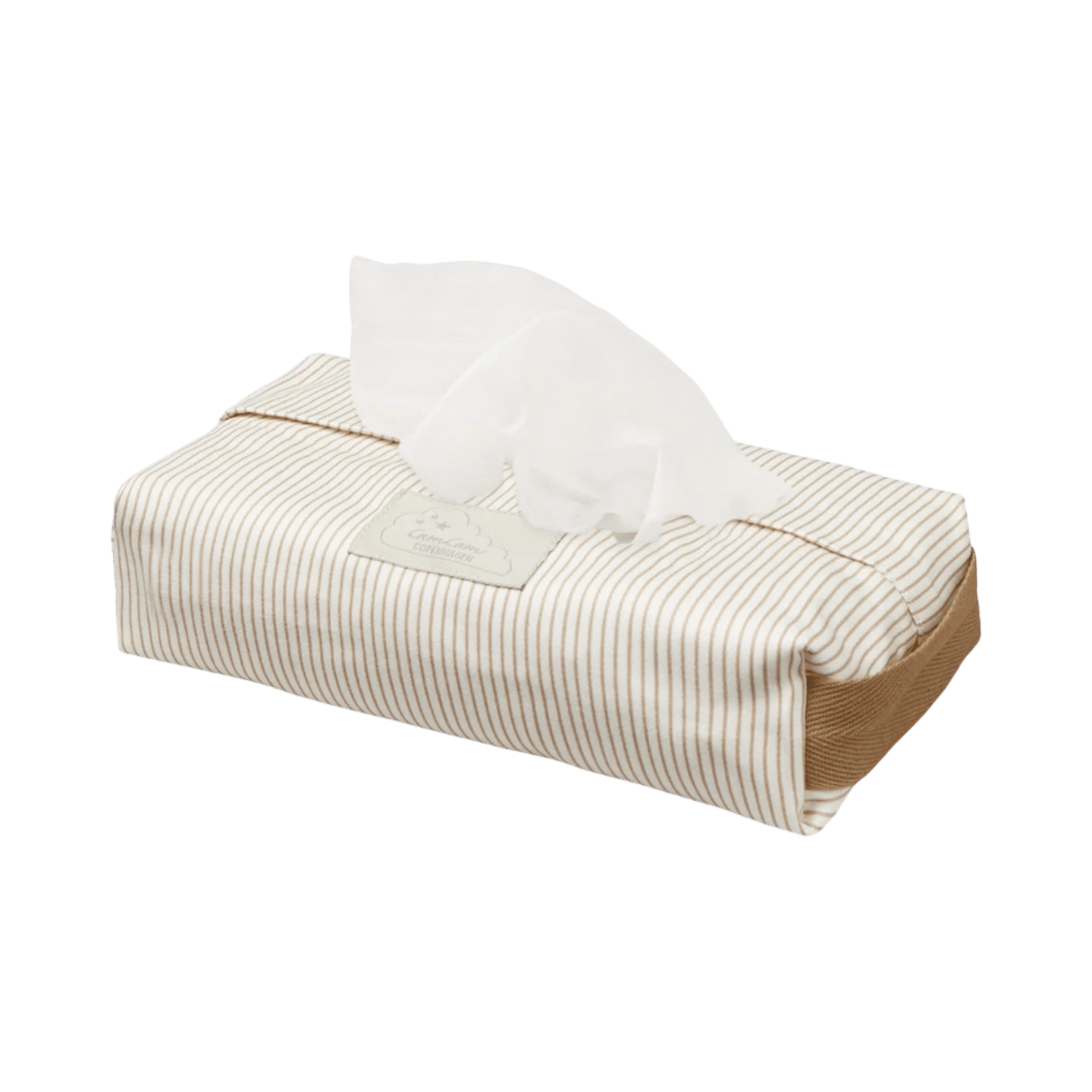 Estuche para Toallitas Húmedas, Rayas Camel - Kokoa Home