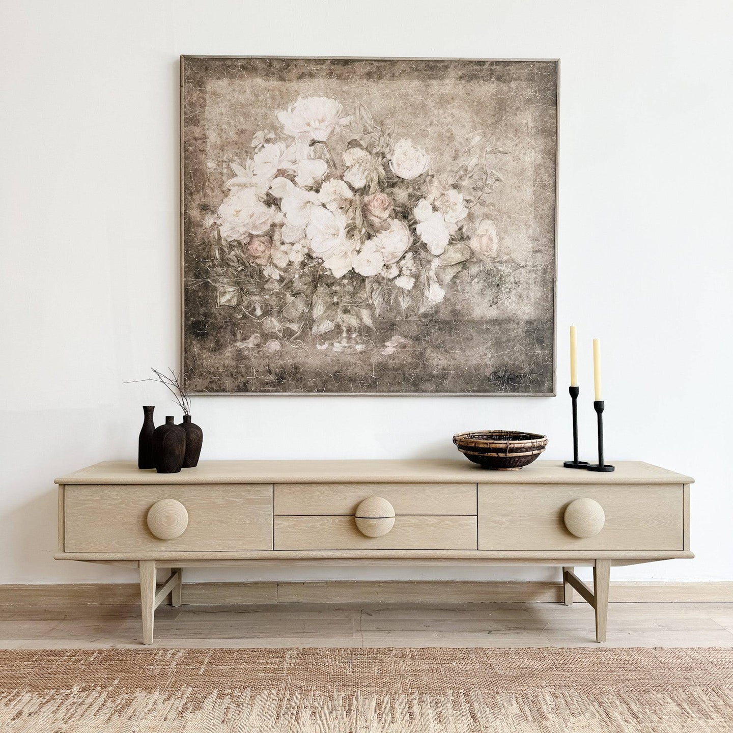 Portavela Negro - Kokoa Home